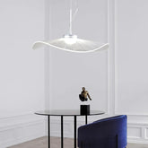Lotus Leaf-shaped Modern White Acrylic Pendant Light - Clowas
